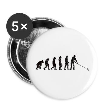 Farmer Orchard Gardener Hobby Gardener Garden - Buttons small 1''/25 mm (5-pack) - white - Front