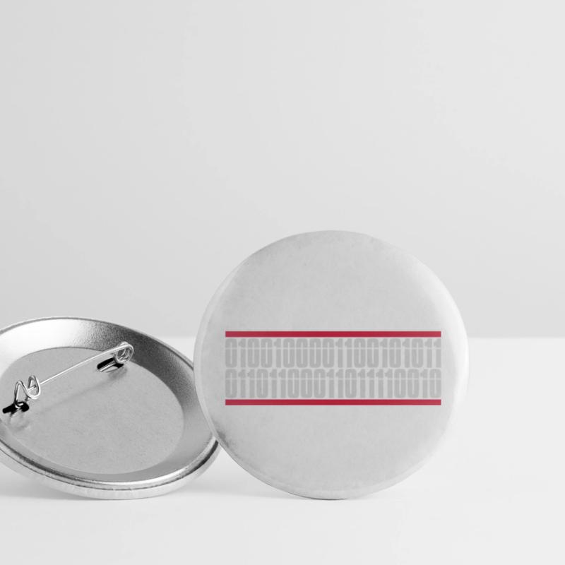 Langage de programme de code binaire Lot de 5 petits badges (25 mm)