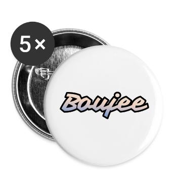 Boujee Trendy Words Slang Typography Design - Buttons small 1''/25 mm (5-pack) - white - Front