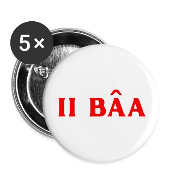 thai sprache - Buttons klein 25 mm (5er Pack) - Weiß - Vorne