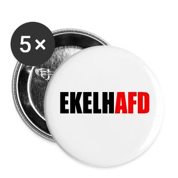 ekelhafd - Buttons klein 25 mm (5er Pack) - Weiß - Vorne