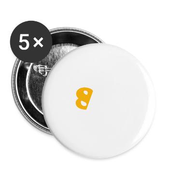 Jahrgang 1976 Lustig 48 Jahre alt Bday Männer Frauen - Buttons klein 25 mm (5er Pack) - Weiß - Vorne