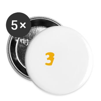 Jahrgang 1961 Lustig 63 Jahre alt Bday Männer Frauen - Buttons klein 25 mm (5er Pack) - Weiß - Vorne