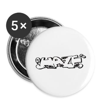 Brume 1 - Lot de 5 petits badges (25 mm) - blanc - Devant