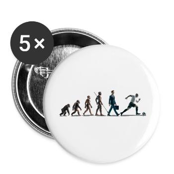 Evolution Football Artboard 1 - Buttons small 1''/25 mm (5-pack) - white - Front