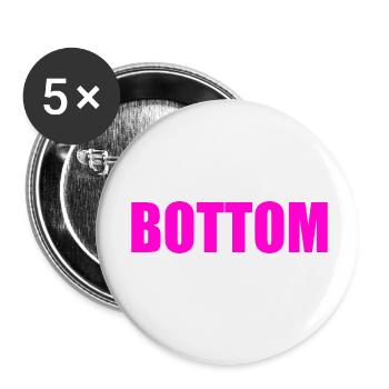 Bottom - Buttons small 1''/25 mm (5-pack) - white - Front