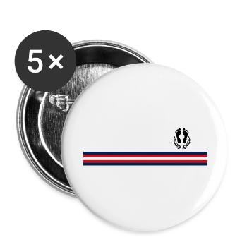 Pied Noir - Buttons small 1''/25 mm (5-pack) - white - Front