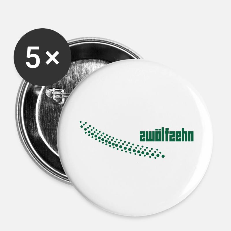 1210_2 - Buttons klein 25 mm (5er Pack) - Weiß