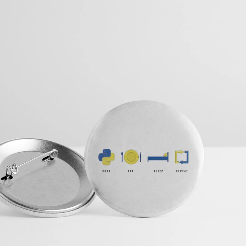 CODER PYTHON LIFE Buttons small 1''/25 mm (5-pack)