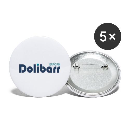 Dolibarr Logo new blue - Lot de 5 petits badges (25 mm)