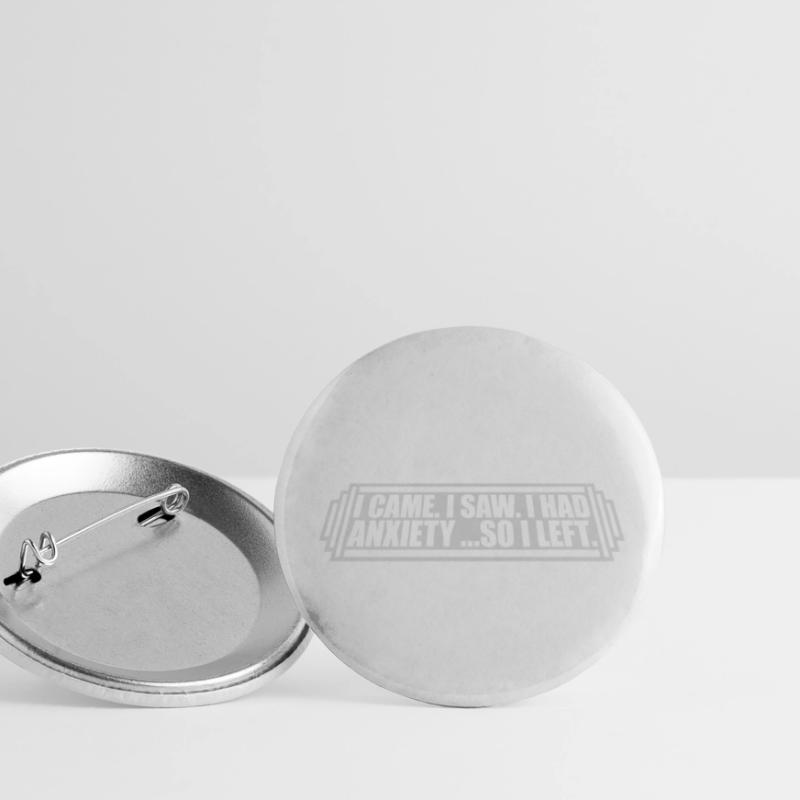 J’avais de l’anxiété en disant Lot de 5 petits badges (25 mm)