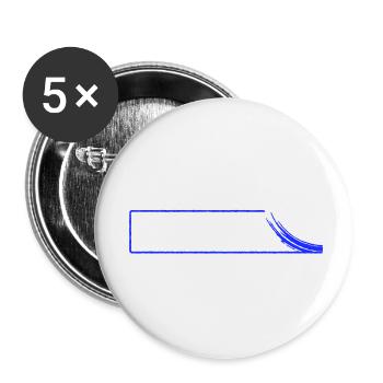 Bordure avec cercle > vectorielle - Lot de 5 petits badges (25 mm) - blanc - Devant