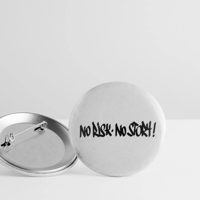 Pas de risque, pas de devise de l’histoire Lot de 5 petits badges (25 mm)