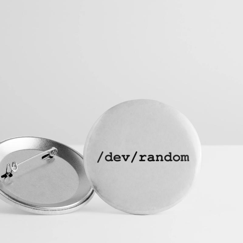 Linux random number generator - /dev/random Buttons small 1''/25 mm (5-pack)