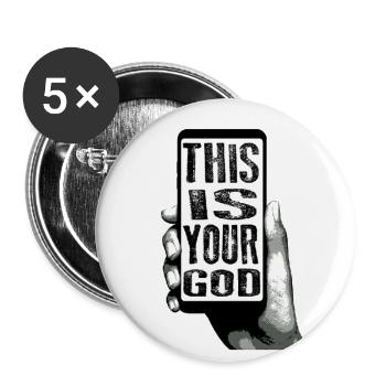 This Is Your God - Phone - Buttons small 1''/25 mm (5-pack) - white - Front