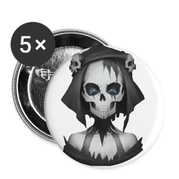 Dämonische Magie in der Halloween-Nacht - Buttons klein 25 mm (5er Pack) - Weiß - Vorne