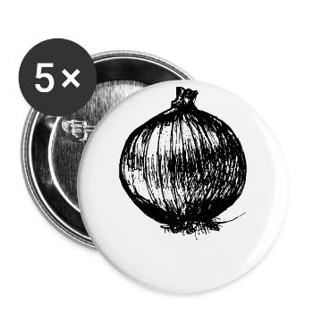 onion - Buttons small 1''/25 mm (5-pack) - white - Front