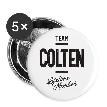 Benutzerdefinierter Colten-Name - Buttons klein 25 mm (5er Pack) - Weiß - Vorne