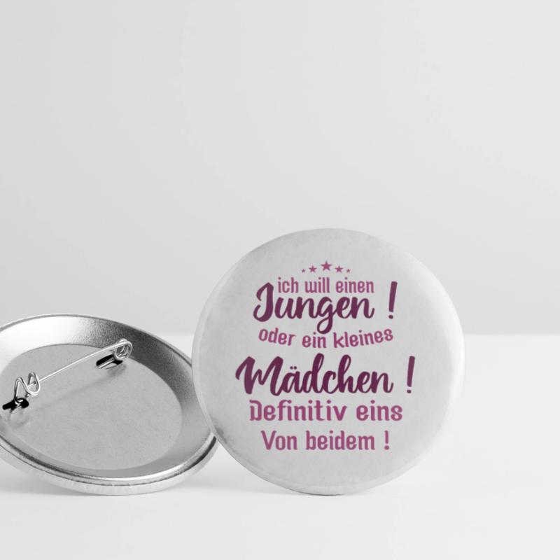 Kleiner Junge | ich will einen jungen oder ein Buttons klein 25 mm (5er Pack)