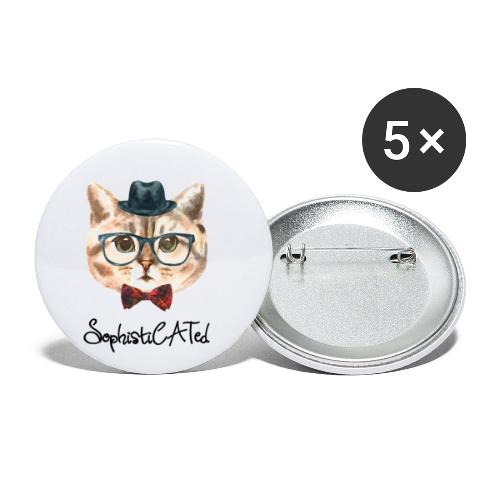 sophistiCATed - Små knappar 25 mm (5-pack)