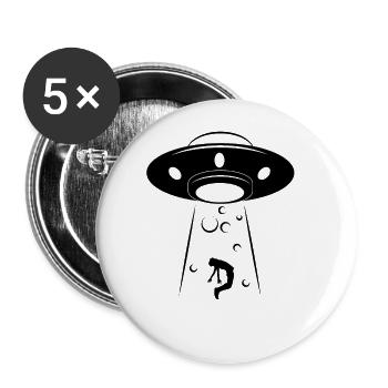 Aliens - Lot de 5 petits badges (25 mm) - blanc - Devant