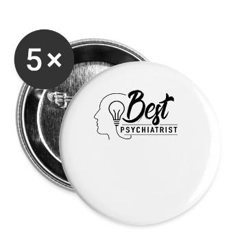 Best psychiatrist profession doctor psychiatry student - Buttons small 1''/25 mm (5-pack) - white - Front