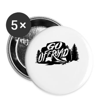 Offroad OFF-road suv Outdoor - Buttons small 1''/25 mm (5-pack) - white - Front