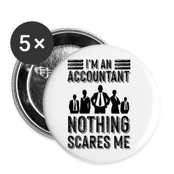 accountant accountant - Buttons small 1''/25 mm (5-pack) - white - Front