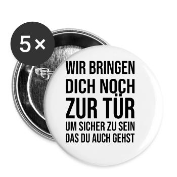Abschiedsgeschenk Kollegen Jobwechsel - Buttons klein 25 mm (5er Pack) - Weiß - Vorne