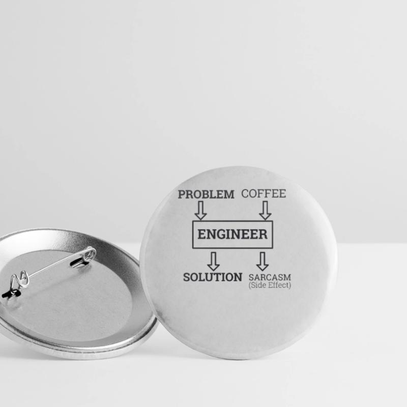 "Engineer Sarcasm | Engineer" Buttons small 1''/25 mm (5-pack)
