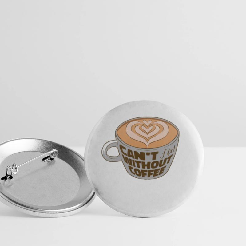 Math Coffee Mathematics Function Coffee Lover Buttons small 1''/25 mm (5-pack)