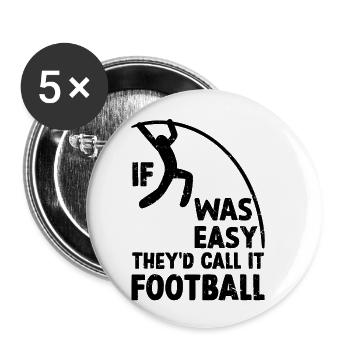 Stabhochspringer Stabhochspringer Leichtathletik - Buttons klein 25 mm (5er Pack) - Weiß - Vorne