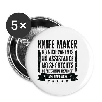Knifemaking Knife Making Bladesmith Smithing Knife - Buttons small 1''/25 mm (5-pack) - white - Front