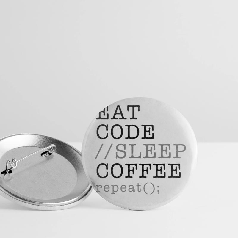 Computer Science Python Programmer Eat Code Sleep Buttons small 1''/25 mm (5-pack)