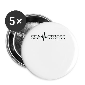 Seamstress Heartbeat Quilter-Nähmaschine - Buttons klein 25 mm (5er Pack) - Weiß - Vorne