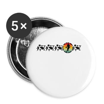 Basketball Player Basketball Lover Sports Coach - Buttons small 1''/25 mm (5-pack) - white - Front