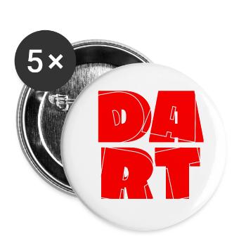 Darts Dartboard Dart Dart King 180 Bullseye - Buttons small 1''/25 mm (5-pack) - white - Front