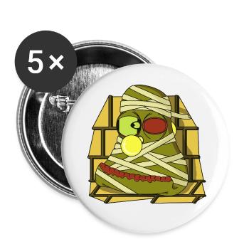 DEAD LANGUAGES - Buttons small 1''/25 mm (5-pack) - white - Front