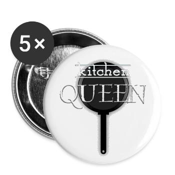 kitchen queen - Buttons klein 25 mm (5er Pack) - Weiß - Vorne