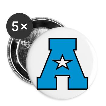 a_letter - Buttons klein 25 mm (5er Pack) - Weiß - Vorne