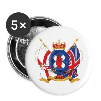 Scottish Loyalists - Buttons small 1''/25 mm (5-pack) - white - Front