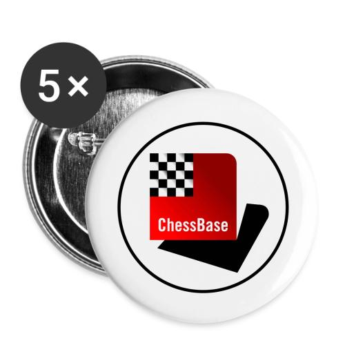 ChessBase Logo - Buttons klein 25 mm (5er Pack)