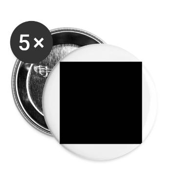 rechteck - quadrat - Buttons klein 25 mm (5er Pack) - Weiß - Vorne