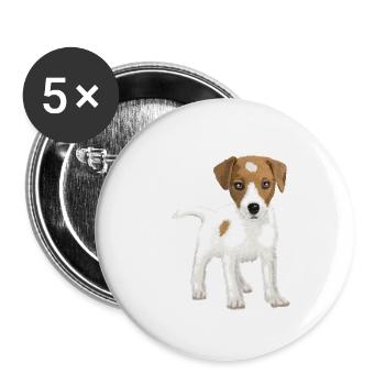 Hi, i am Jack ! - Buttons klein 25 mm (5er Pack) - Weiß - Vorne