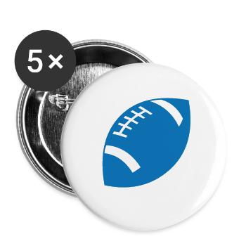 American Football / Rugby - Buttons small 1''/25 mm (5-pack) - white - Front