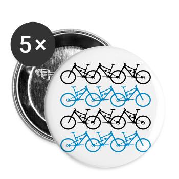cycling - Buttons small 1''/25 mm (5-pack) - white - Front