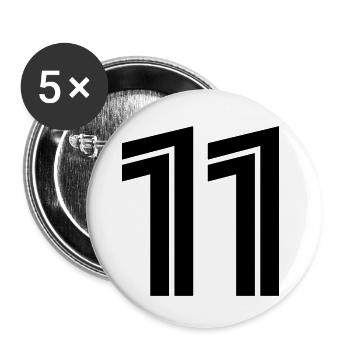 11 - Buttons small 1''/25 mm (5-pack) - white - Front