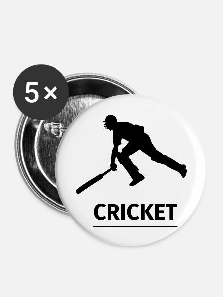 Cricket - Buttons klein 25 mm (5er Pack) - Weiß