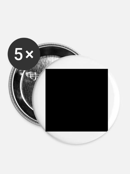 quadrat hintergrund - Buttons klein 25 mm (5er Pack) - Weiß