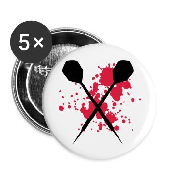 dart - Buttons small 1''/25 mm (5-pack) - white - Front